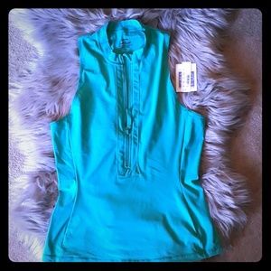 J.CREW Rash guard UPF 50+ in Turquoise- Size L